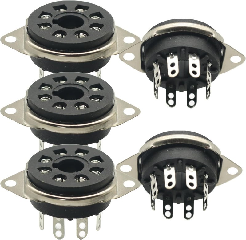GODIYMODULES 5PCS 8pin Octal Valve Tube Socket For EL34 6V6 6L6 KT88 6P3P 6P6P 6n8p 6n9p Chassis Mount - Image 4